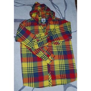 Burton Dryride Hoodie – Aztec Southwestern Plaid Colombo MB Ruckus Flannel – XL